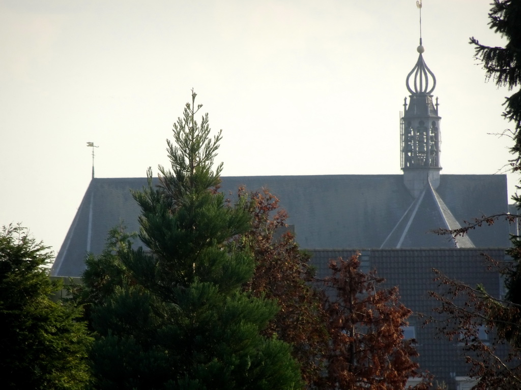 The Grote Kerk church, viewed from the DolfijnenDelta area at the Dolfinarium Harderwijk