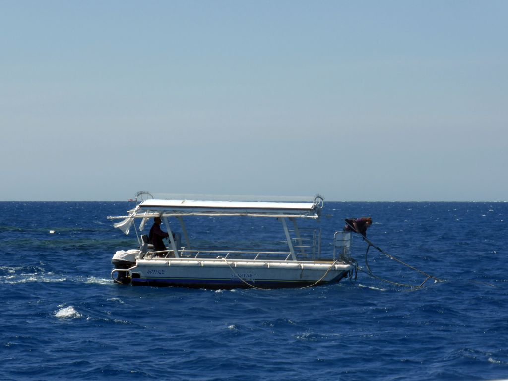 The Seastar Cruises glass bottom boat, viewed from our Seastar Cruises tour boat