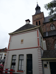 Southwest side of the Grote of Andreaskerk church at the Kerkplein square