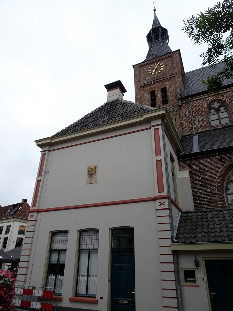 Southwest side of the Grote of Andreaskerk church at the Kerkplein square