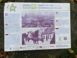 Information on the Liberation Route Brabant in front of the Heeswijk Castle