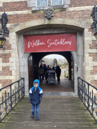 Max at the front bridge and entrance of the Heeswijk Castle