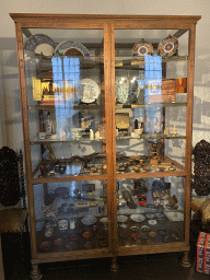 Cabinet in the hallway at the first floor of the main building of the Heeswijk Castle, during the `Sint op het Kasteel 2022` event