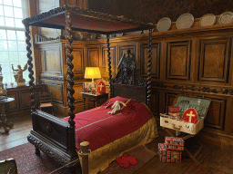 Interior of the bedroom of Sinterklaas at the second floor of the main building of the Heeswijk Castle, during the `Sint op het Kasteel 2022` event