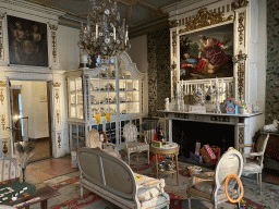 Interior of the meeting room at the second floor of the main building of the Heeswijk Castle, during the `Sint op het Kasteel 2022` event