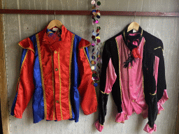 Pieten costumes at the Pieten room at the second floor of the main building of the Heeswijk Castle, during the `Sint op het Kasteel 2022` event