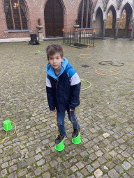 Max at the outer square at the main building of the Heeswijk Castle, during the `Sint op het Kasteel 2022` event