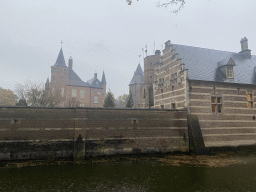 West side and moat of the Heeswijk Castle, viewed from the Kasteel road