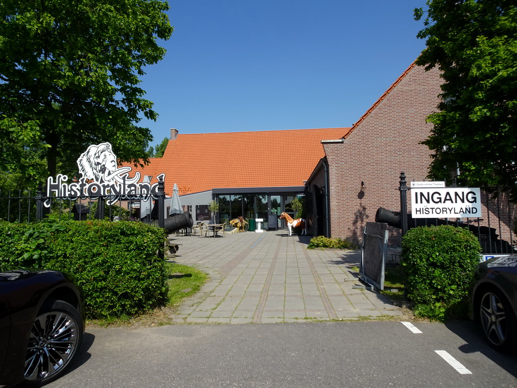 Entrance to the HistoryLand museum at the Ravenseweg street