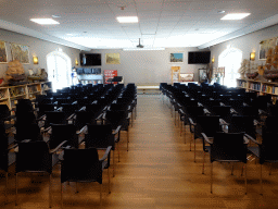 Interior of the meeting room at the lower floor of the main building of the HistoryLand museum