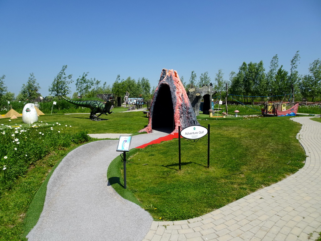 The miniature golf course at the HistoryLand museum