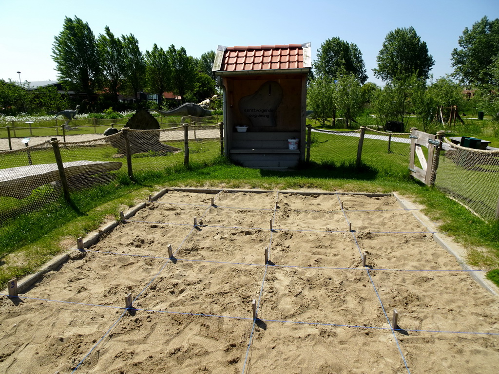 Excavation site at the Dinopark area at the HistoryLand museum