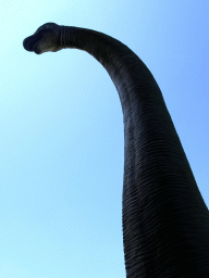 Diplodocus statue at the Dinopark area at the HistoryLand museum