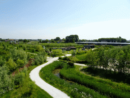 The Oorlogsveld area at the HistoryLand museum, viewed from the top floor of the Spiegelzee building