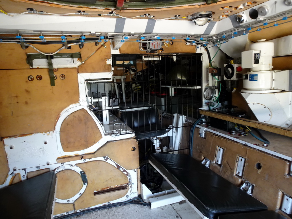 Interior of a Jeep at the Oorlogsveld area at the HistoryLand museum