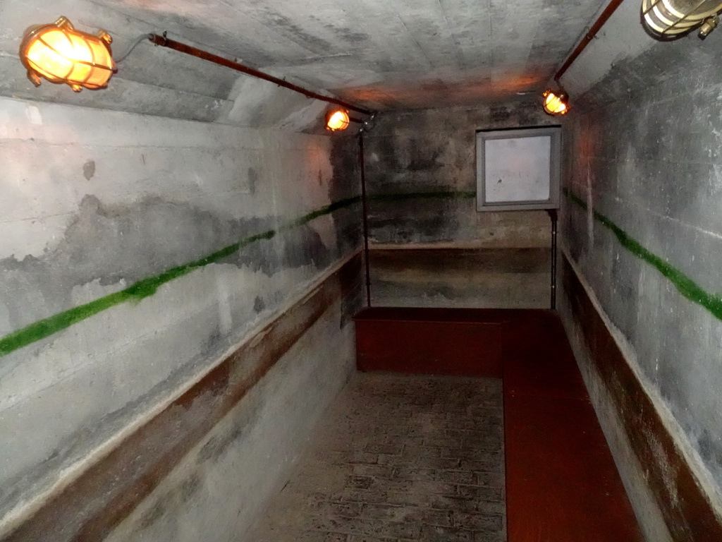 Interior of a bunker at the Oorlogsveld area at the HistoryLand museum