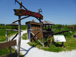 Front of the Gold Diggers Village at the HistoryLand museum