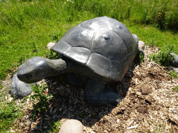 Statue of a Galapagos Tortoise at the Dinopark area at the HistoryLand museum