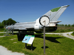 MIG-21M airplane at the HistoryLand museum, with explanation