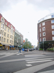 The crossing of the Fredrikinkatu street and the Arkadiankatu street