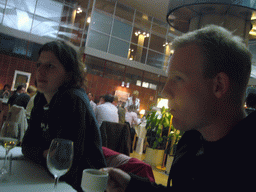 Miaomiao`s colleagues at a restaurant in the city center