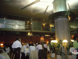 Miaomiao`s colleagues at a restaurant in the city center