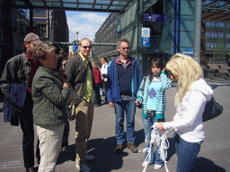 Miaomiao`s colleagues at the Tennispalatsinaukio square