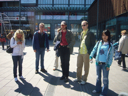 Miaomiao`s colleagues at the Tennispalatsinaukio square