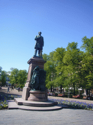 Statue of Johan Ludvig Runeberg in the Esplanadi park