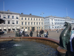 The fountain around the Havis Amanda statue at Market Square