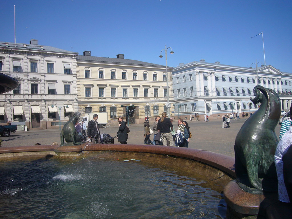 The fountain around the Havis Amanda statue at Market Square