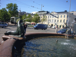 The fountain around the Havis Amanda statue at Market Square