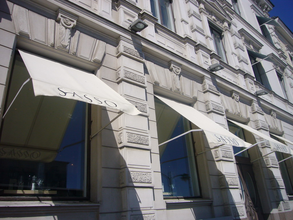 Front of the Sasso Hotel at the northwest side of Market Square