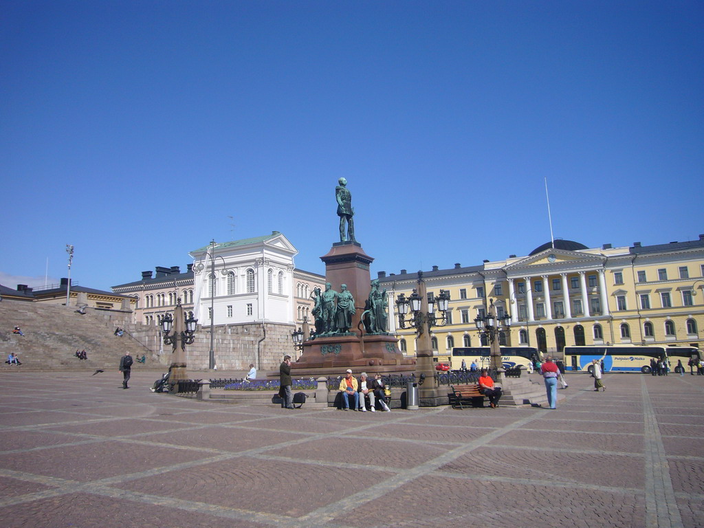Senate Square with the Statue of Tsar Alexander II