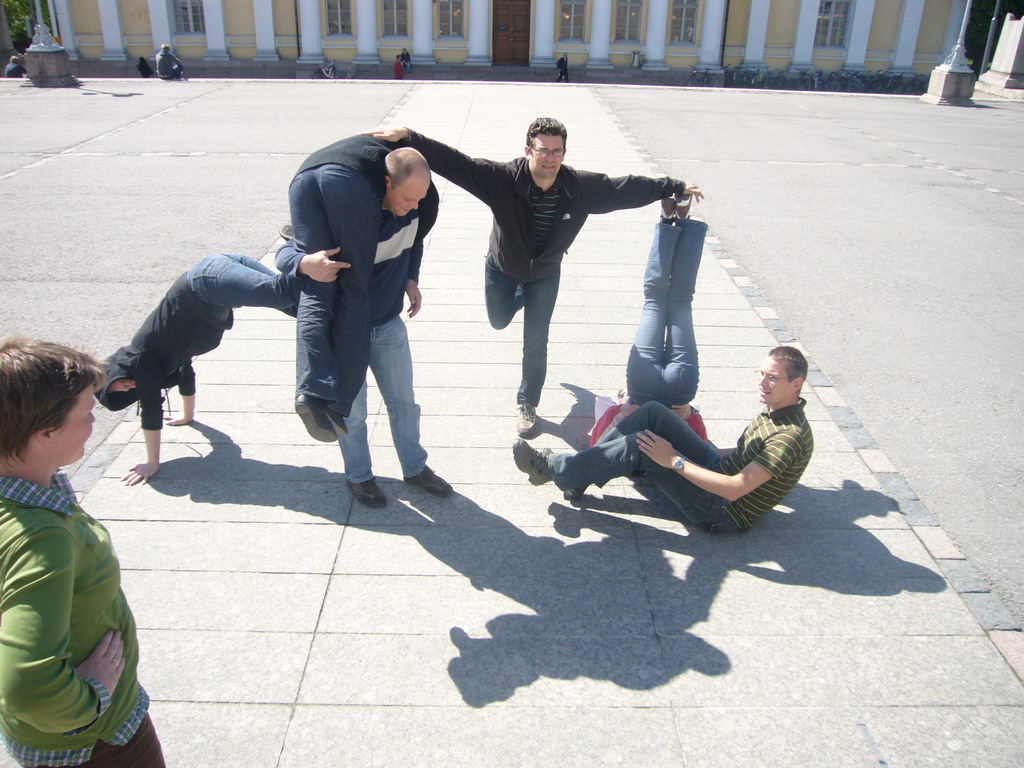 Miaomiao`s colleagues at Senate Square