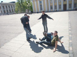 Miaomiao`s colleagues at Senate Square