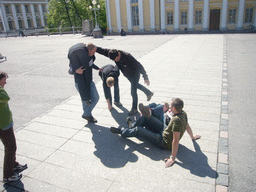 Miaomiao`s colleagues at Senate Square