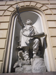 Relief on a building near the Tennispalatsinaukio square