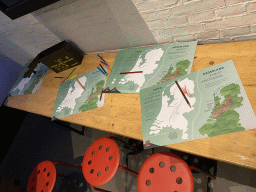 Drawings at the Fake Maps attraction at the Lower Floor of Building A at the GeoFort