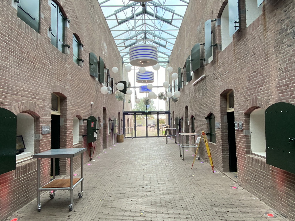 Interior of the hallway of the Kazerne building of the GeoFort