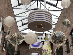 Lamps at the ceiling of the hallway of the Kazerne building of the GeoFort