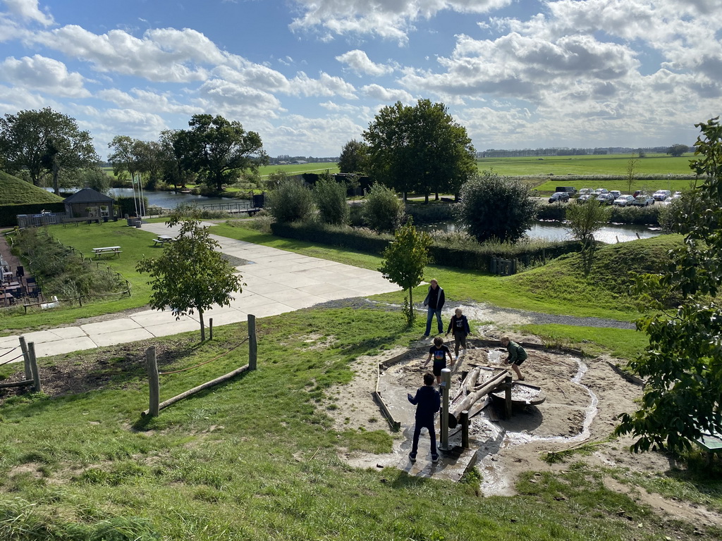 Entrance to the GeoFort, viewed from the Bat Playground