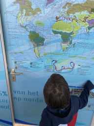 Max at the Water section of the Elements Maze at the GeoFort