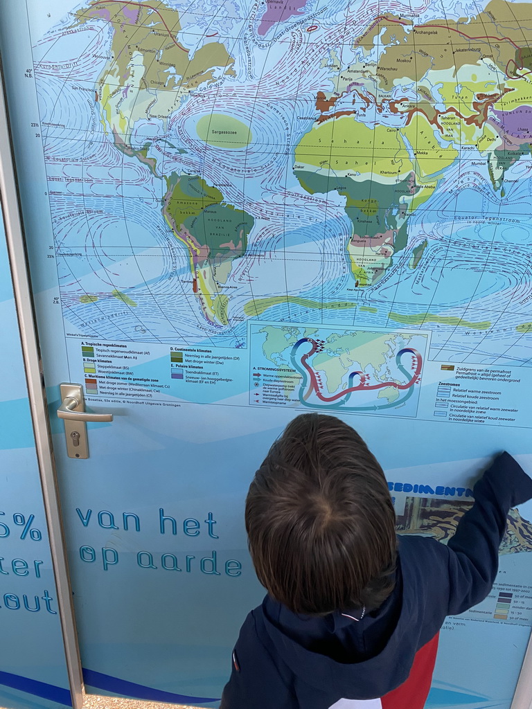 Max at the Water section of the Elements Maze at the GeoFort