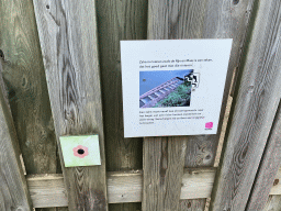 Information on a staircase for Salmons at the Salmon Maze at the GeoFort