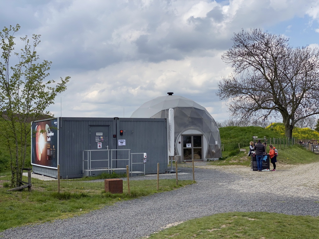 The Expedition Earth attraction and the Climate Quest attraction at the GeoFort