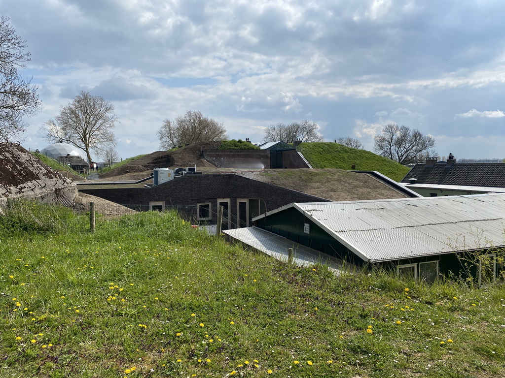 Roofs of buildings at the GeoFort