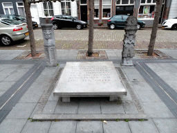 Monument for the Stadhuisramp disaster of 1944 at the crossing of the Pelsestraat and Breestraat streets
