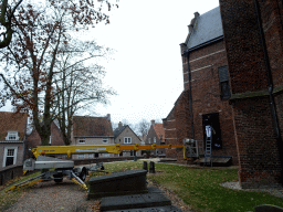 Southeast side of the Grote Kerk church, under renovation
