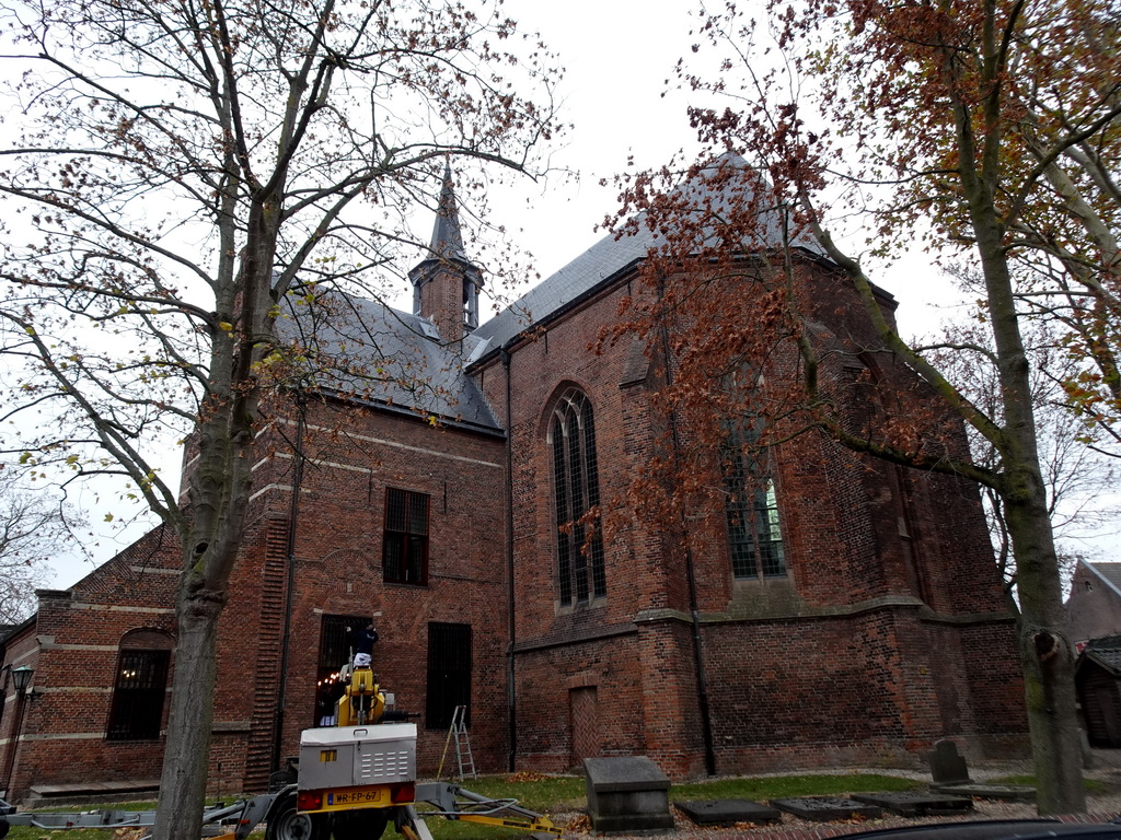 Southeast side of the Grote Kerk church, under renovation